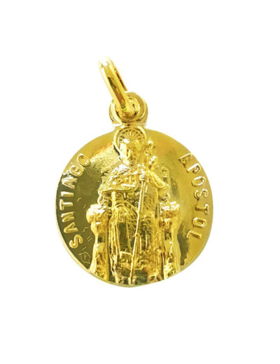 Médaille 17mm en PLAQUE-OR - SAINT JACQUES