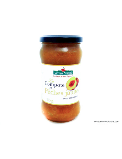 Compote de Pêche Jaunes Bio 315g