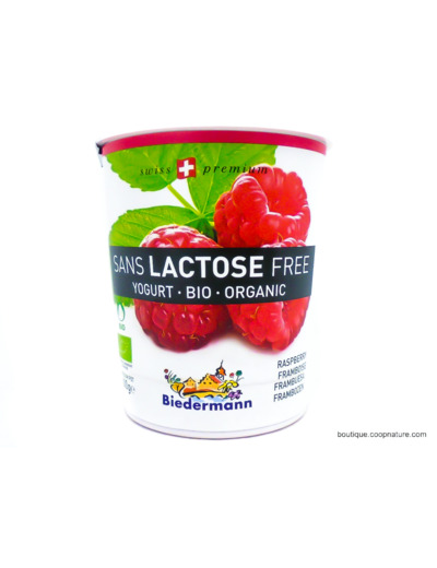 Yaourt Sans Lactose Framboise Bio 200g