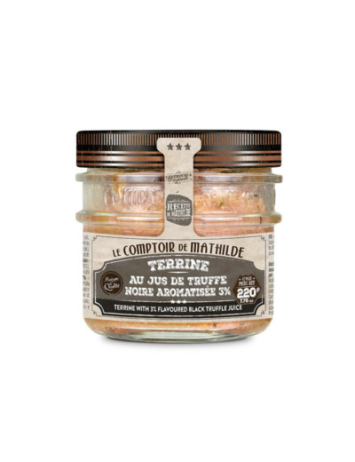 Terrine au Jus de Truffe Noire Aromatisée 3% - 220G