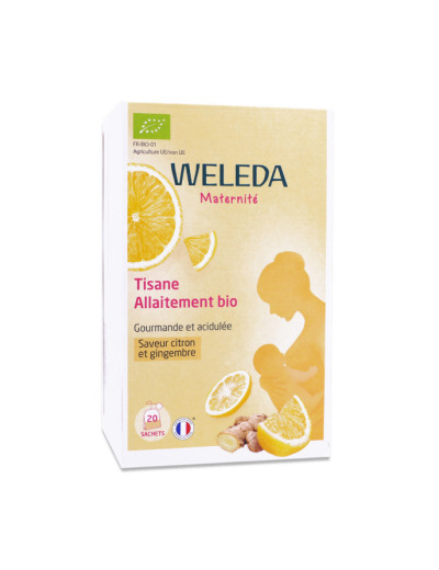 Tisane allaitement bio citron gingembre 20 sachets