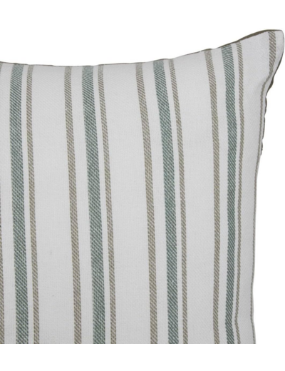 Atmosphera - Coussin Groove 40x40cm rayé Vert