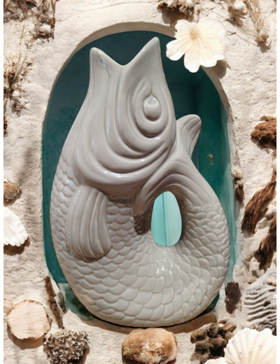 Vase poisson en grès