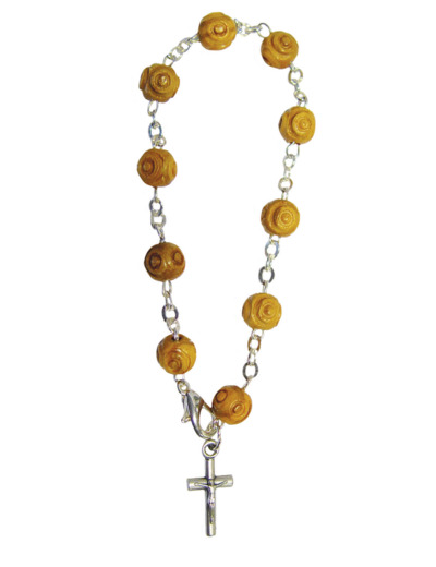 Bracelet Dizainier Perles en Olivier