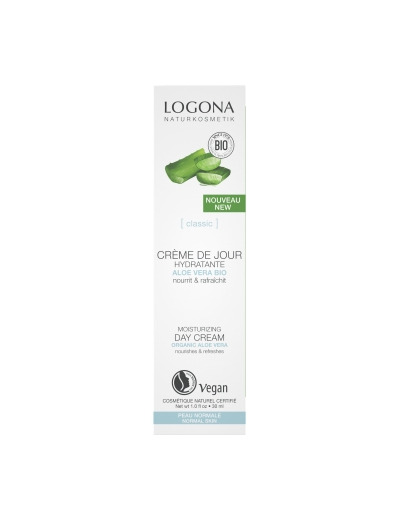 Crème de jour hydratante à l'aloe vera bio 30ml