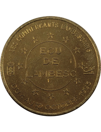 EURO TEMPORAIRE 1 ECU DE LAMBESC 1993 SUP (SSN 8)