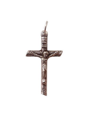 Croix en Métal Argenté 30mm
