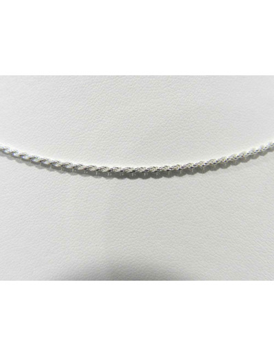 Chaîne en Argent 925 - 40cm- Maille TORSADEE