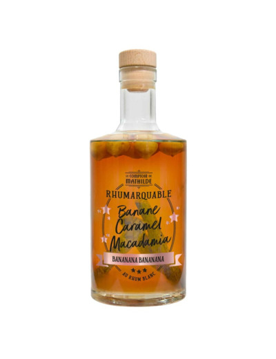 Rhumarquable Banane Caramel Macadamia Rhum Blanc 30% Vol. 70cl