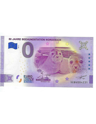 ALLEMAGNE 2021-2 50 JAHRE SEEHUNDSTATION NORDDEICH (ANNIVERSAIRE) BILLET 0 EURO