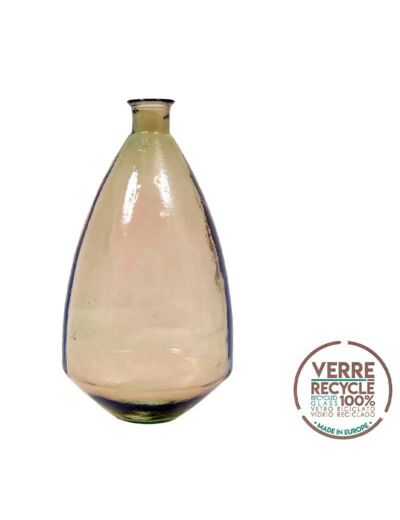Vase ovale AMBRE transparent 60cm