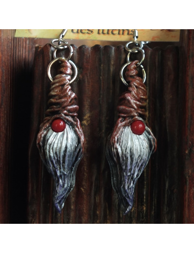 Boucles d'oreilles "Espiègle" et leur Corail