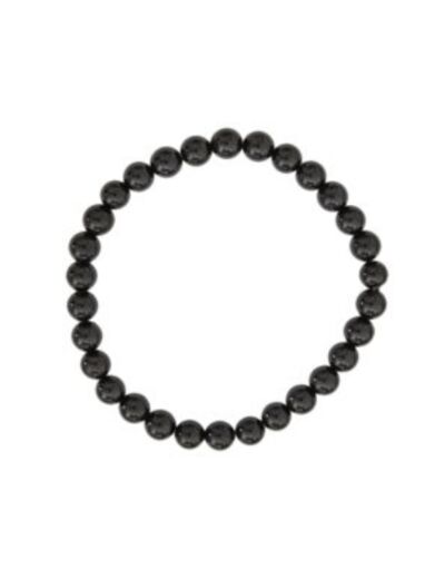 Bracelet en tourmaline noire 6 mm