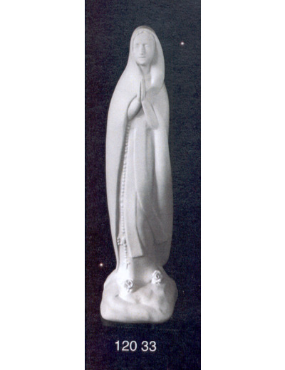 Vierge de Lourdes stylisée 39cm porcelaine