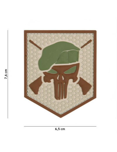 Patch 3D PVC Commando Punisher (coyote)