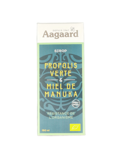 Sirop Propolis Verte et Miel de Manuka 150 ml