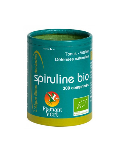 Spiruline Ecocert 300 comprimés de 500 mg