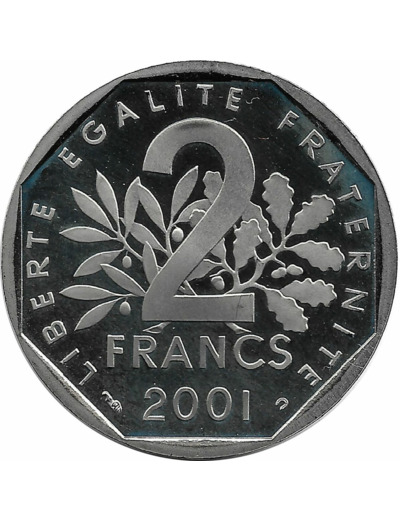 FRANCE 2 FRANCS ROTY 2001 BE