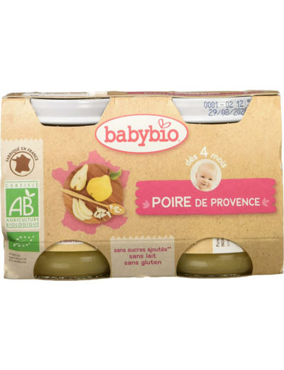 Poire Williams pot 2x130g Babybio