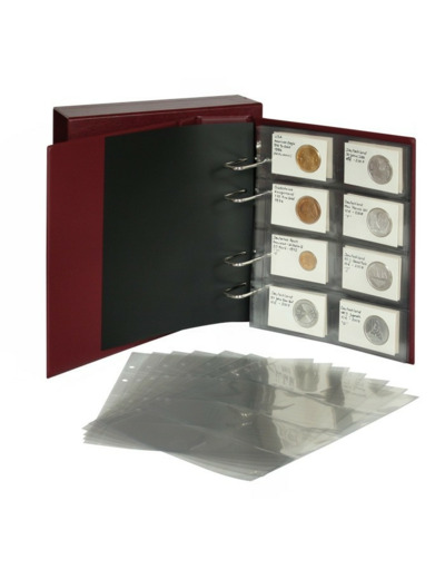 FEUILLES TRANSPARENTES 8 CASES 1364 POUR COINCARD REBECK ou TELECARTES