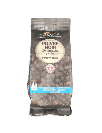 Poivre Noir Grains 50g Bio