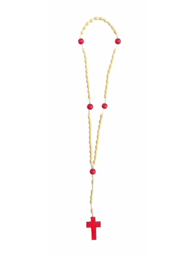 Chapelet bois rouge Environ 30cm