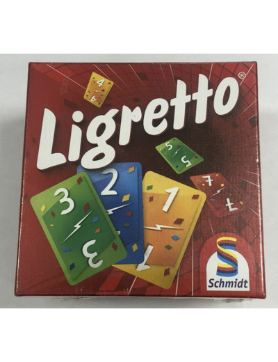 LIGRETTO JEU DE CARTES BOITE ROUGE DE CHEZ SCHMIDT BOITE NEUVE