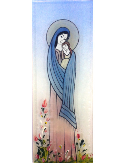Vierge d’Orient 17,5X6,5cm - EMAUX DU LIBAN