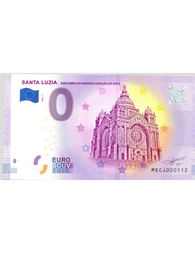 PORTUGAL 2020-1 SANTA LUZIA BILLET SOUVENIR 0 EURO TOURISTIQUE  NEUF