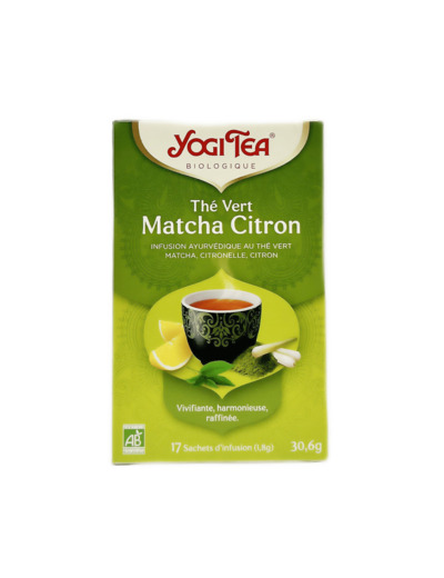 Thé Vert Matcha Citron Bio 30,6g