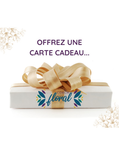 Carte CADEAU- création florale sur-mesure