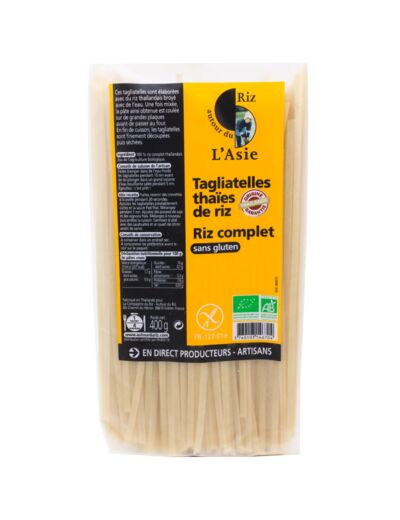 Tagliatelles Thaïes de Riz Complet Bio 400g