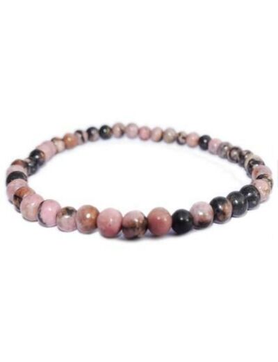 Bracelet en rhodonite 6 mm