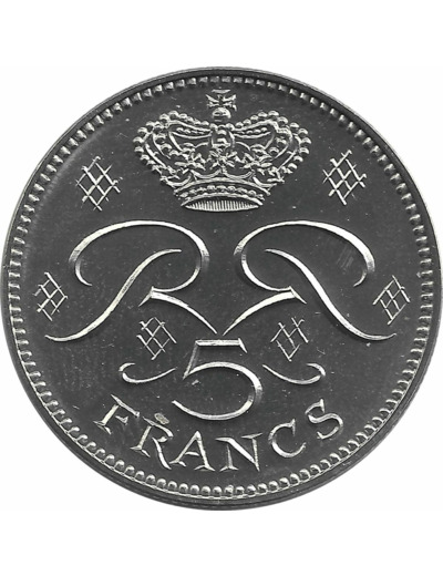 MONACO 5 FRANCS 1975 FDC