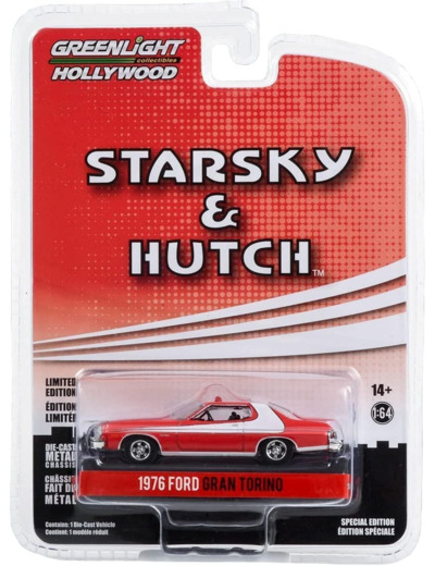 Ford Gran Torino Starsky & Hutch Rouge 1976 - 1/64 - Greenlight