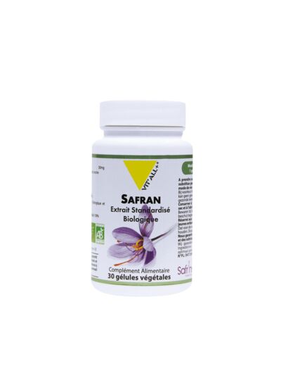 Safran bio 30mg-30 gélules-Vit'all+