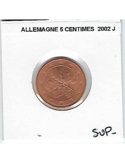 ALLEMAGNE 2002 F 5 CENTIMES SUP-