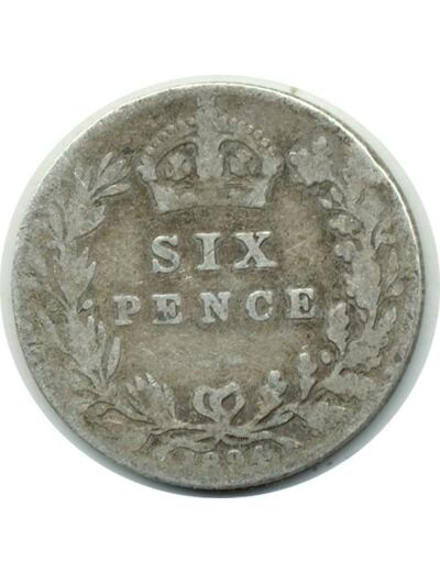 GRANDE BRETAGNE 6 PENCE 1894 VICTORIA TB (W779)