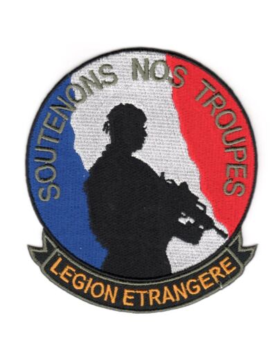 Ecusson Légion Etrangère "Soutenons nos troupes"