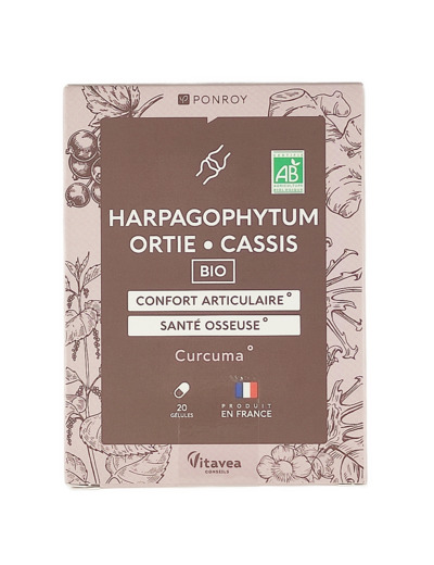 Harpagophytum Ortie Cassis 20 Gélules Bio