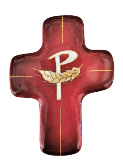 Pax et épi rouge 11,3X8,3cm - EMAUX DU LIBAN