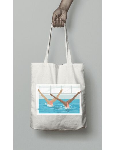 Tote bag ou sac natation synchronisée "Le duo"