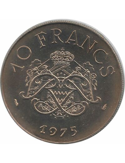 MONACO 10 FRANCS 1975 FDC