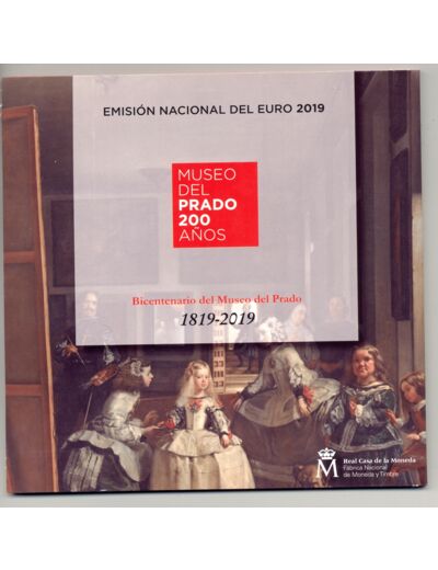 ESPAGNE 2019 SERIE 9 MONNAIES 200 ANS MUSEO DEL PRADO B.U