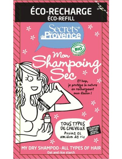 Shampooing sec poudre ts chev. 38ml rech Secrets de Provence