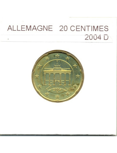 Allemagne 2004 D 20 CENTIMES SUP