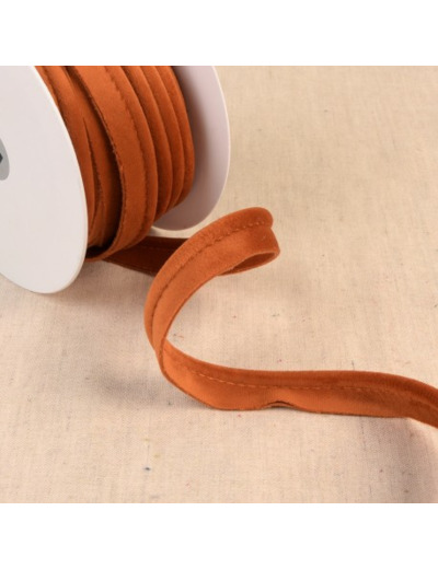 Dépassant velours 5mm 6074 Rouille au mètre 6074C45