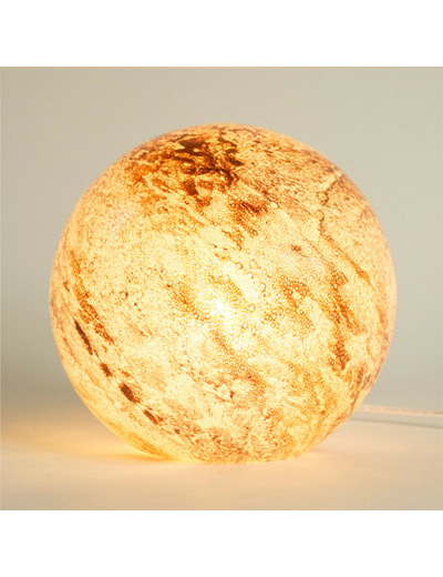 Lampe boule Galaxie ambre 24x24x23cm