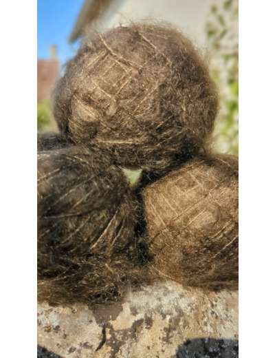 Pelote FLOCON (80% Kid mohair 20% soie) - Moka