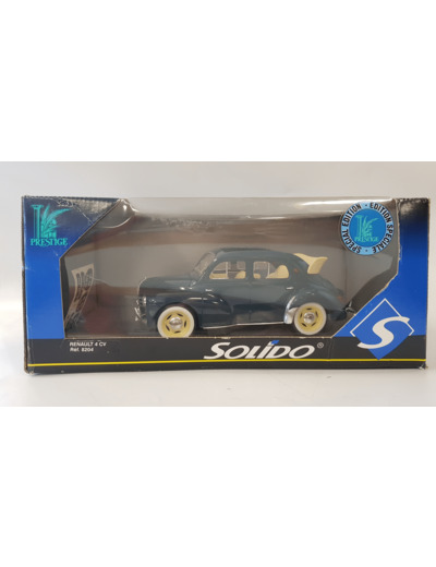 RENAULT 4 CV DECOUVRABLE SOLIDO 1/17 EDITION SPECIALE BOITE D'ORIGINE